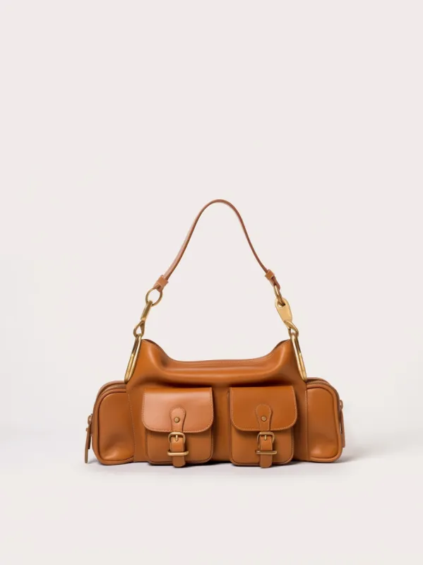 Kinsley Multi-Pocket Shoulder Bag - Brown sold by JW PEI