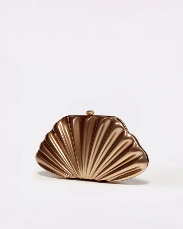 Eleanor Scallop Clutch - Bronze sold by JW PEI
