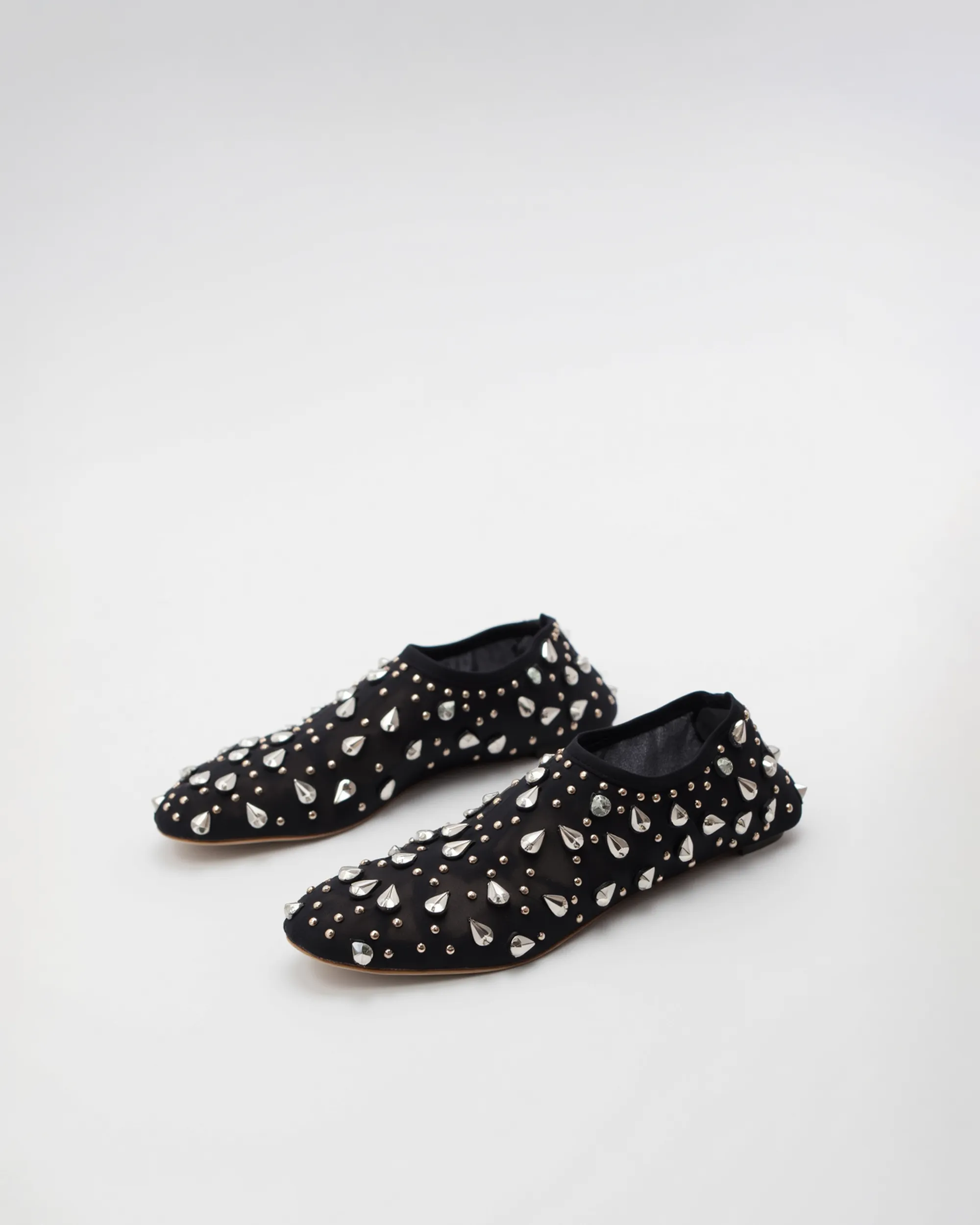Ivy Embellished Flat Shoes - Black sold by JW PEI