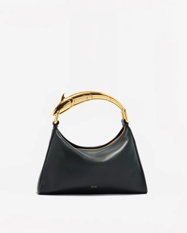 Isla Metallic Handle Bag - Black sold by JW PEI