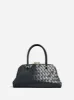 Taylor Gold Lock Braided Leather Bag - Black sold by JW PEI