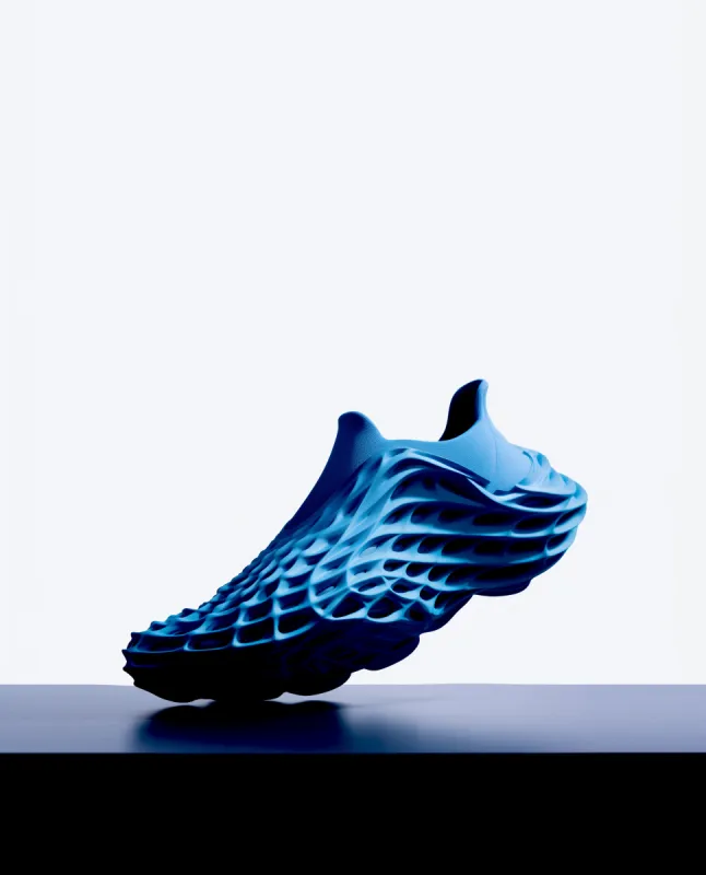 Elizabeth Aerodynamic Athletic Sneakers - Blue sold by JW PEI