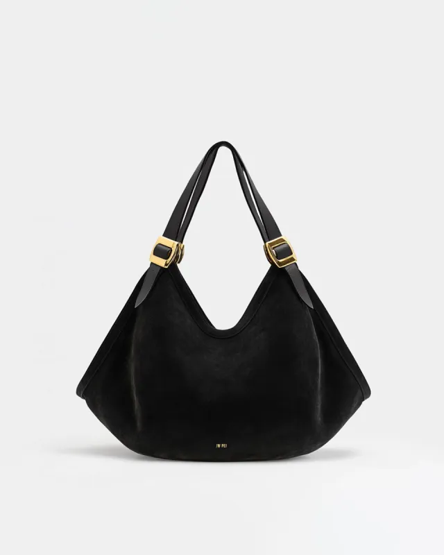 Madison Onyx Structured Hobo Bag - Black sold by JW PEI