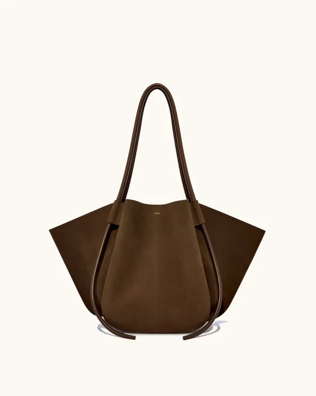 Skylar Wide Tote Bag - Mocha Brown sold by JW PEI