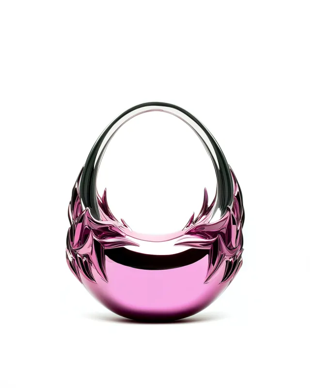 Riley Metallic Petal Handle Bag - Pink sold by JW PEI