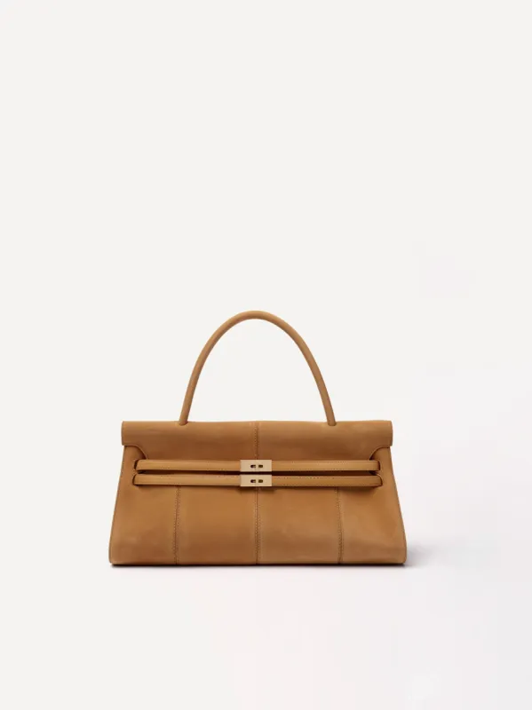 Nora Classic Flip up Handbag - Tan sold by JW PEI