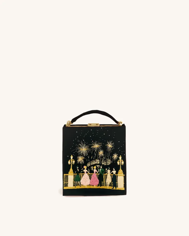 Bailey Fireworks Celebration Book Clutch - Black sold by JW PEI