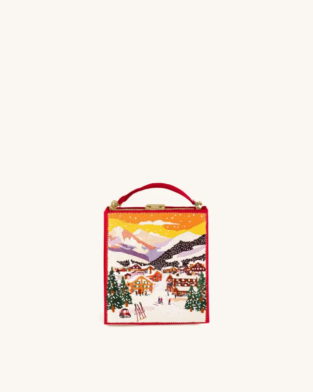 Savannah Alpine Sunset Box Clutch - Red sold by JW PEI