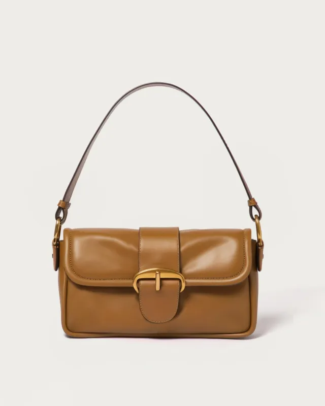 Paisley Buckled Mini Shoulder Bag - Tan sold by JW PEI