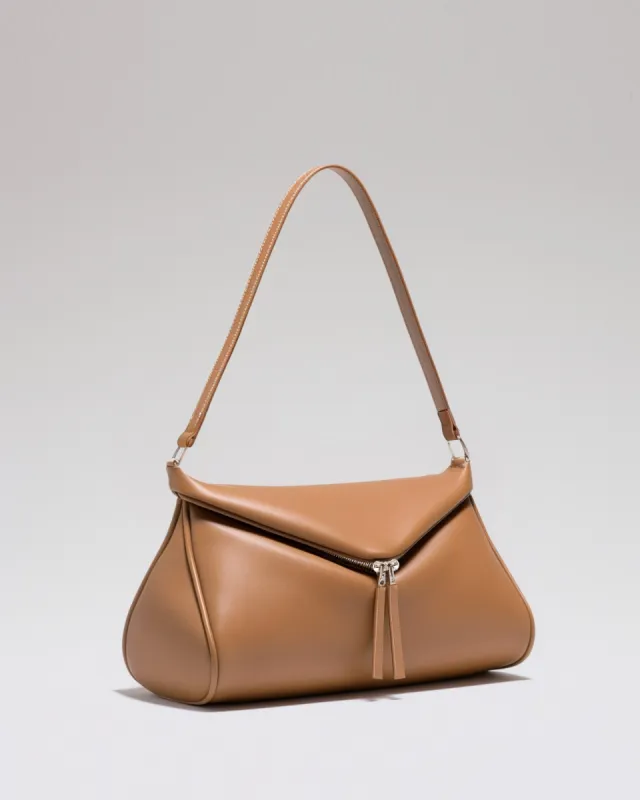 Ivy Asymmetrical Shoulder Bag - Camel sold by JW PEI