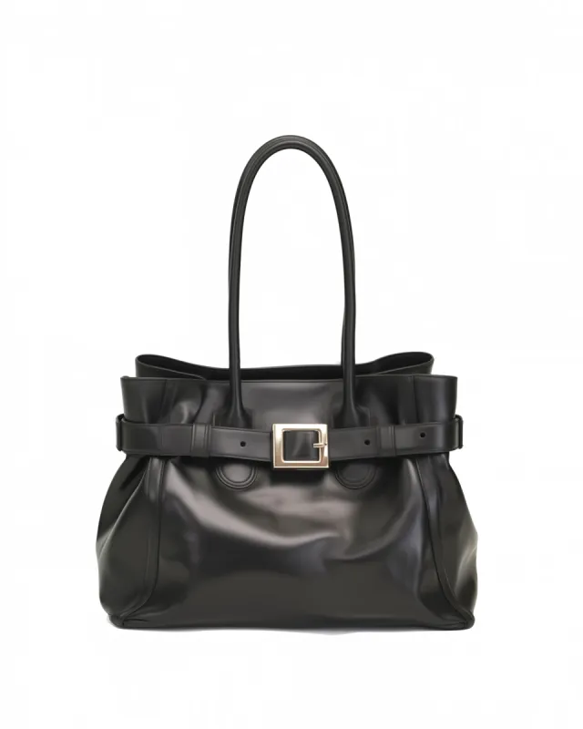Ellie Belted Tote Bag - Black sold by JW PEI