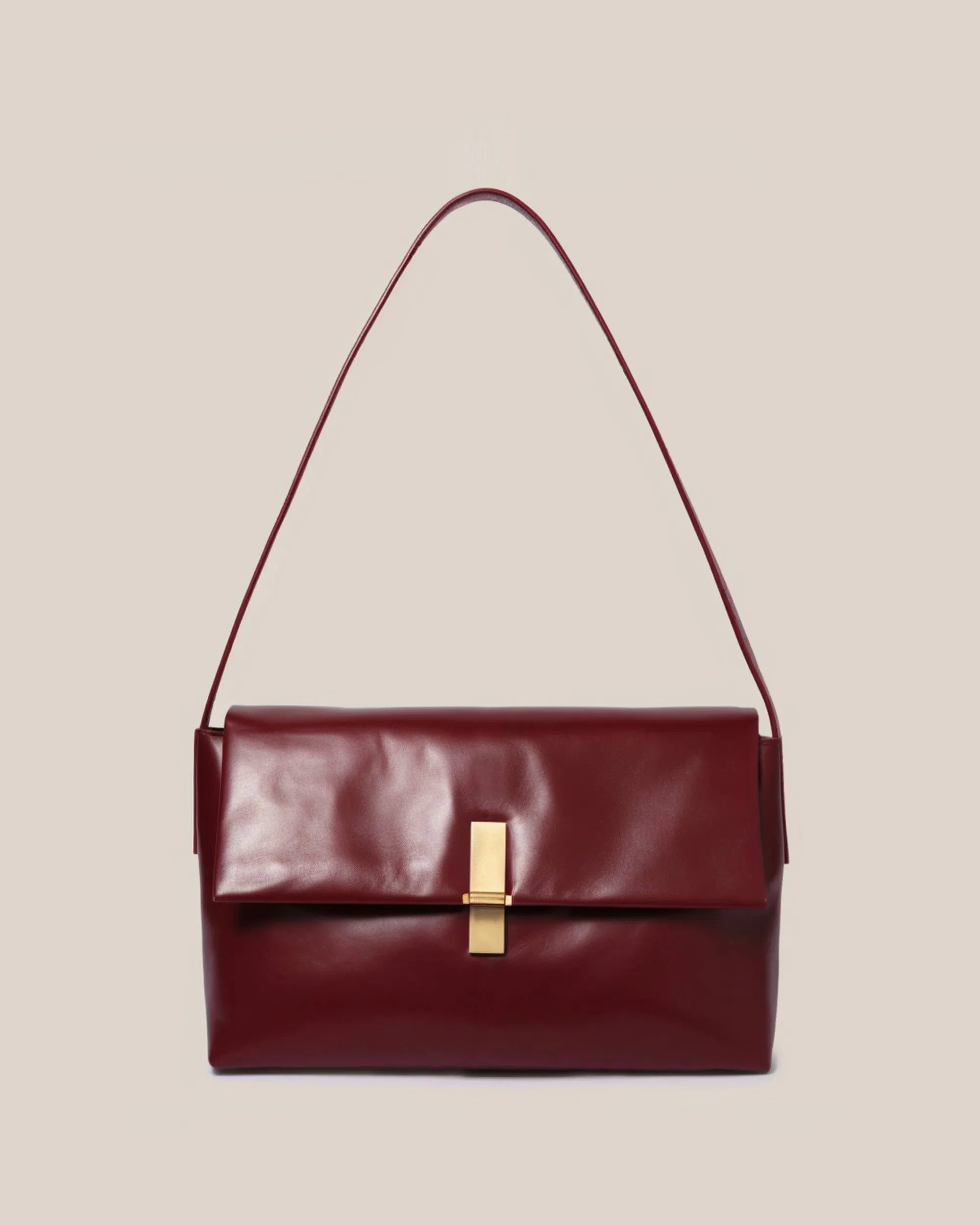 Aubrey Minimalist Flap Bag - Burgundy sold by JW PEI