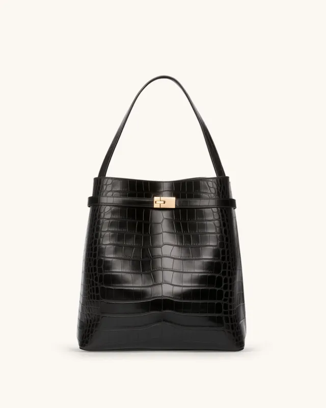 Quinn Buckle Detail Bag - Black sold by JW PEI