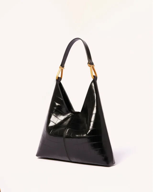 Stella Crescent Hobo Bag - Black sold by JW PEI