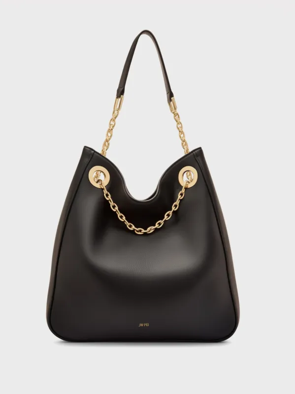 Audrey Chain Shoulder Bag - Black sold by JW PEI