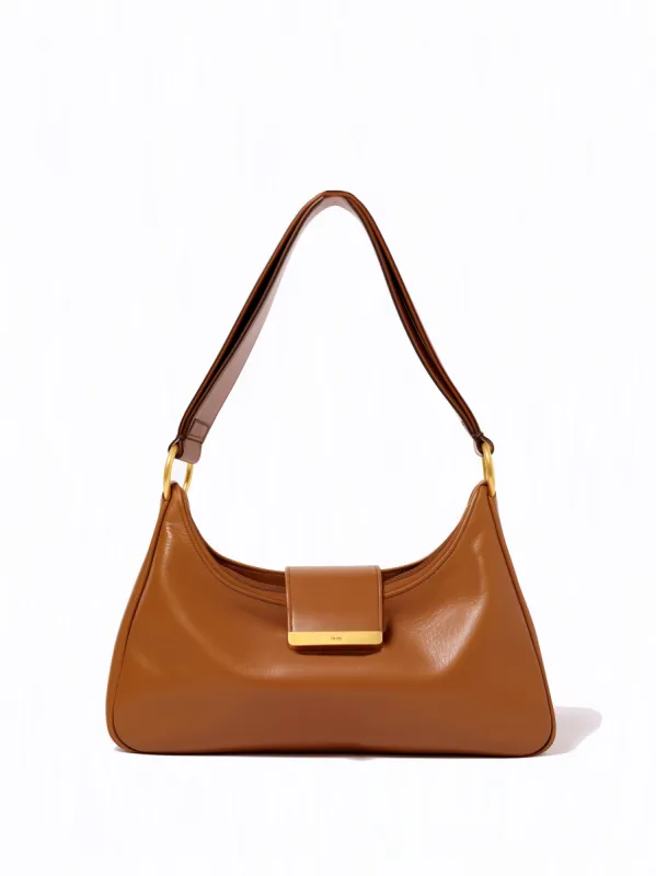 Lillian Retro Shoulder Bag - Brown sold by JW PEI