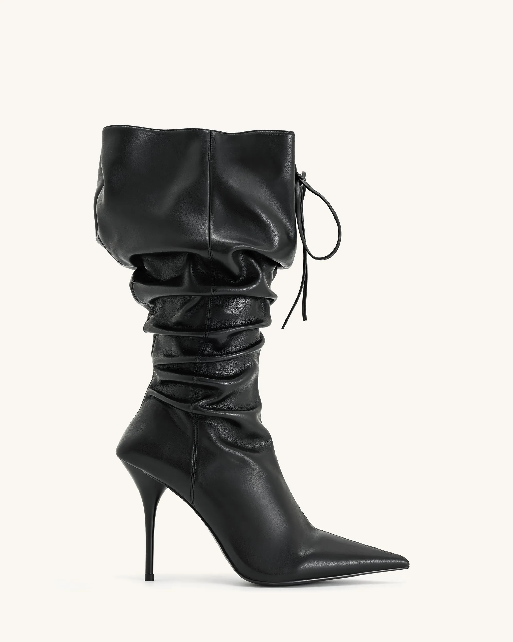 Olivia Leather High Heel Boots - Black sold by JW PEI product image thumbnail 2