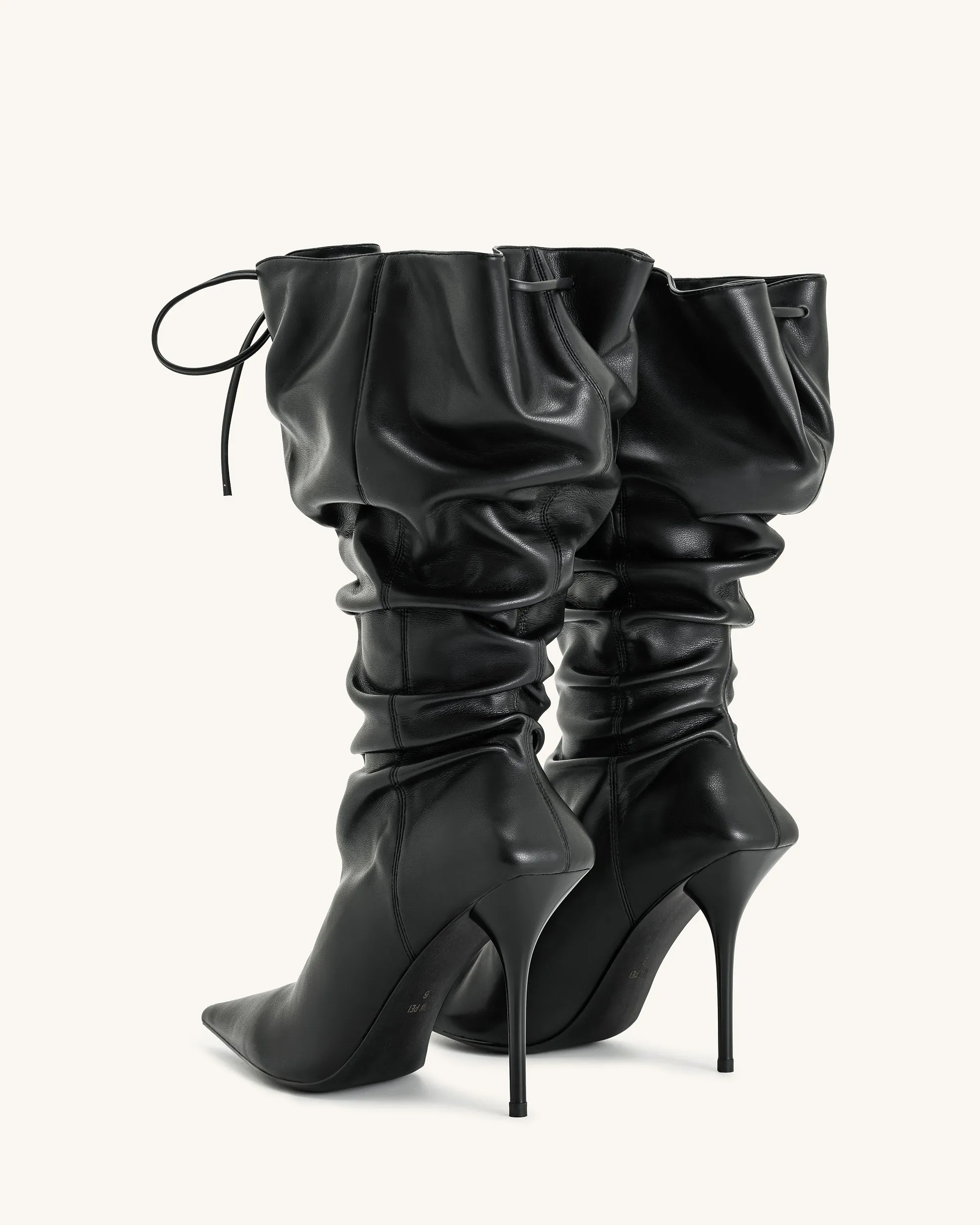 Olivia Leather High Heel Boots - Black sold by JW PEI product image thumbnail 3