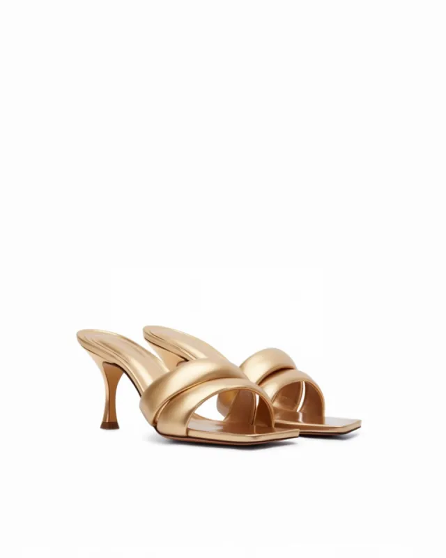 Lydia Glam Heel Sandals - Gold sold by JW PEI