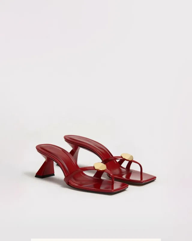 Autumn Minimalist Heel Sandals - Red sold by JW PEI