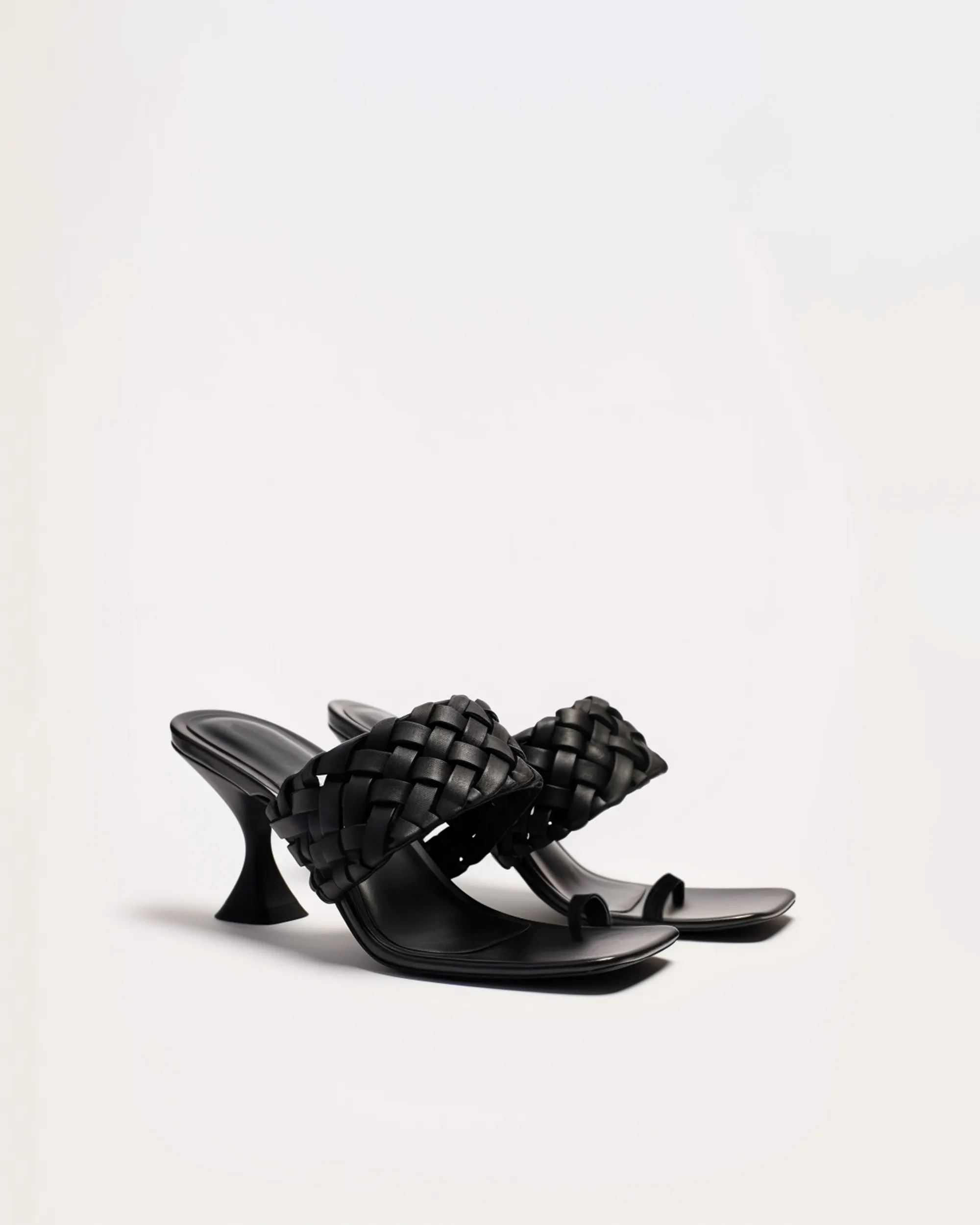 Skylar Braided Block Heels - Black sold by JW PEI