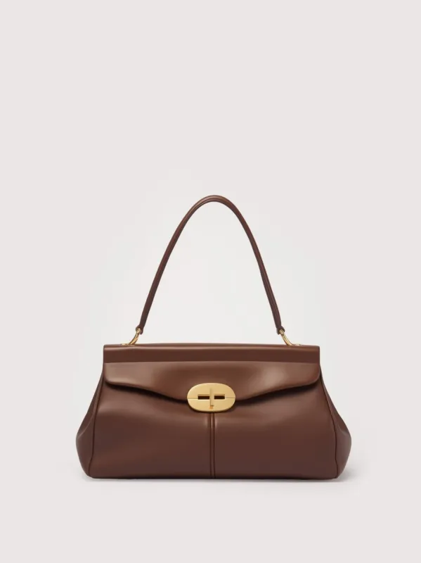 Elizabeth Elongated Shoulder Bag - Brown sold by JW PEI