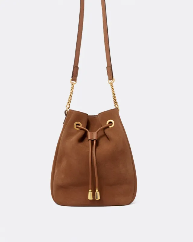 Kinsley Drawstring Bucket Bag - Tan sold by JW PEI
