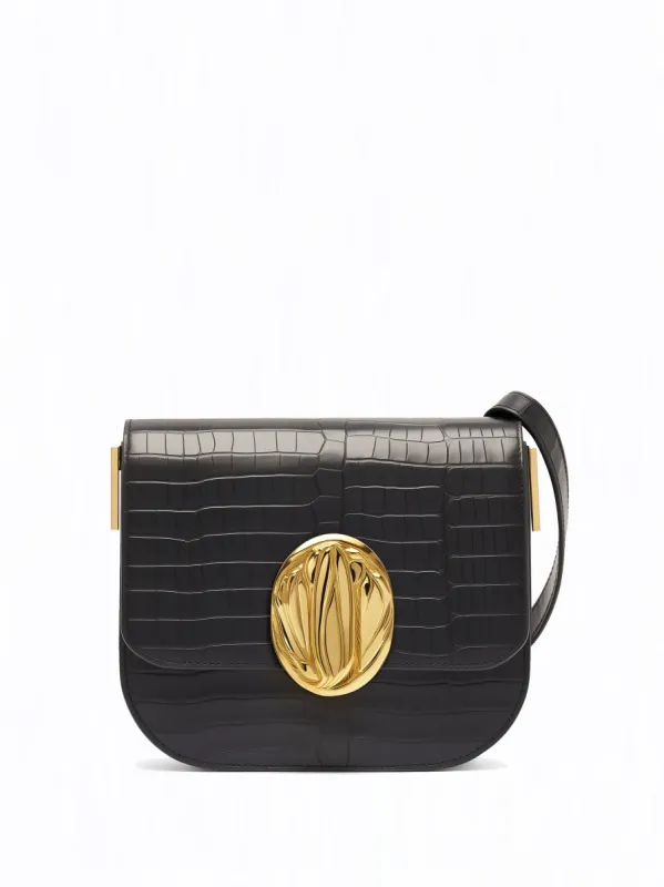 Lily Oval Crossbody Bag - Black sold by JW PEI