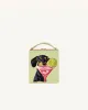 Leah Cocktail Dachshund Book Clutch - Green sold by JW PEI