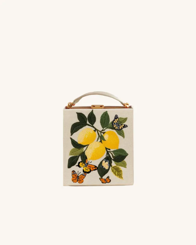 Serenity Lemon Grove Book Clutch - Cream sold by JW PEI