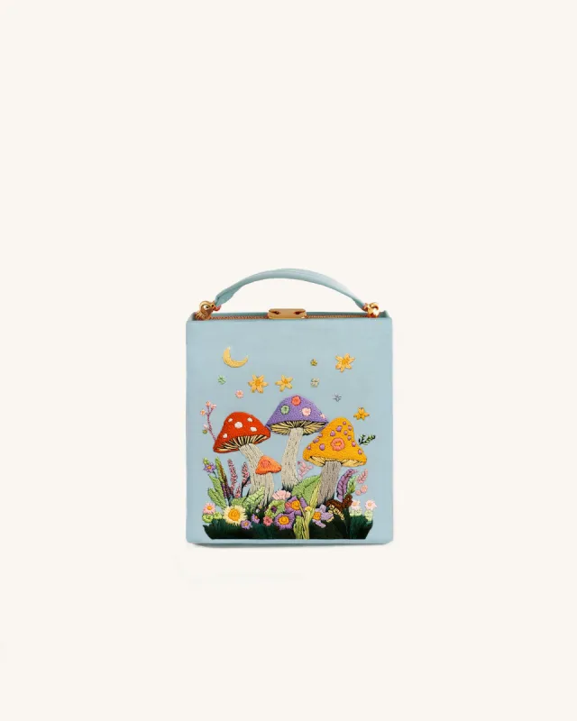 Ariana Enchanted Forest Book Clutch - Blue sold by JW PEI