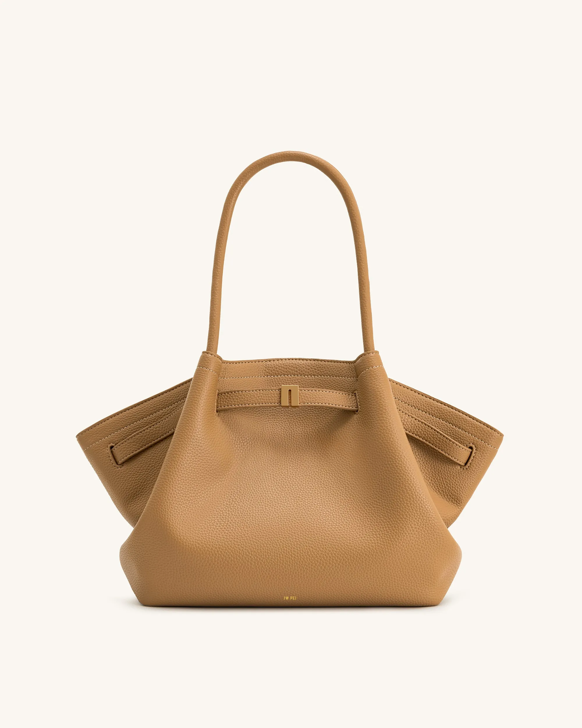 Hana Medium Tote Bag - Latte Color sold by JW PEI