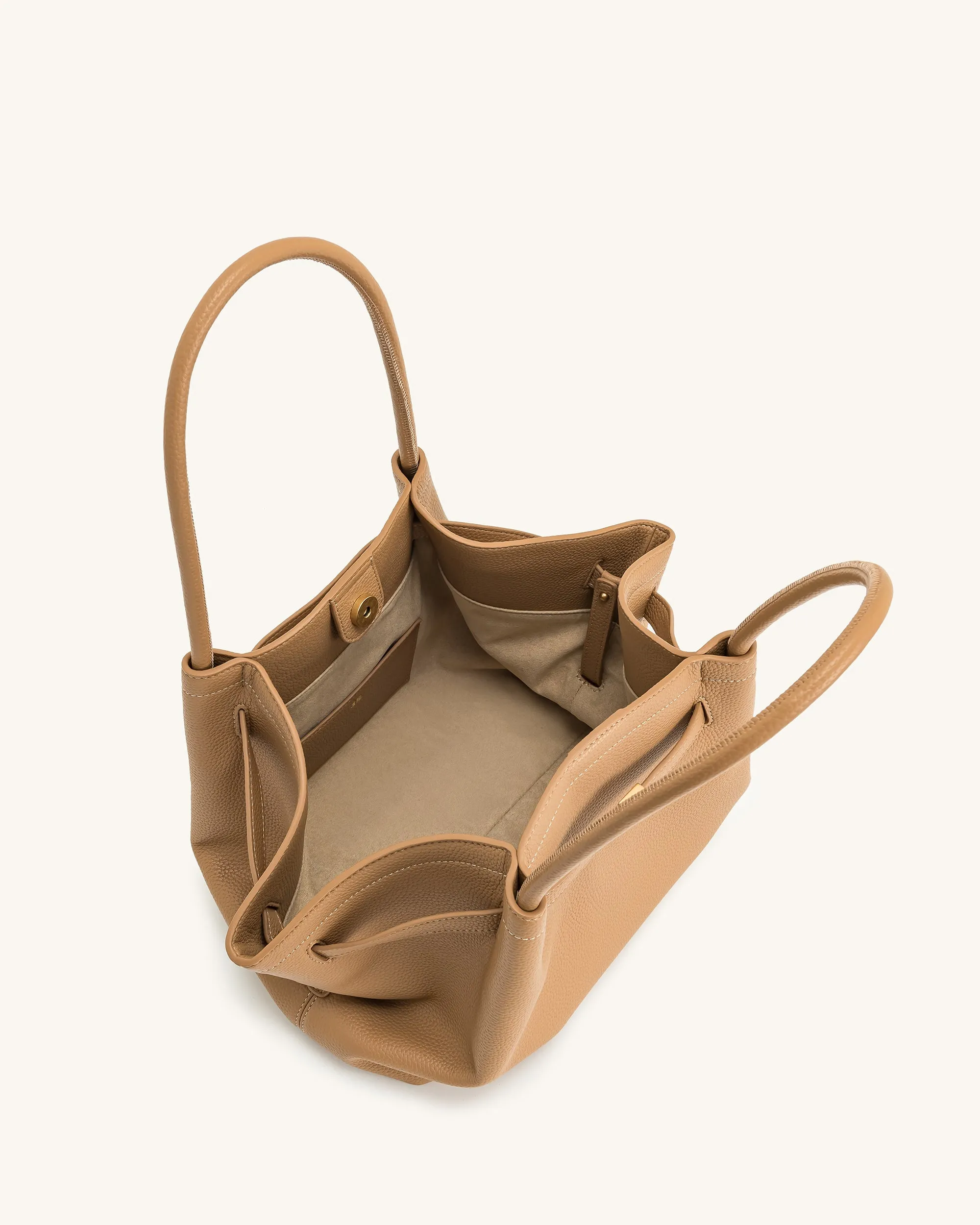 Hana Medium Tote Bag - Latte Color sold by JW PEI product image thumbnail 5