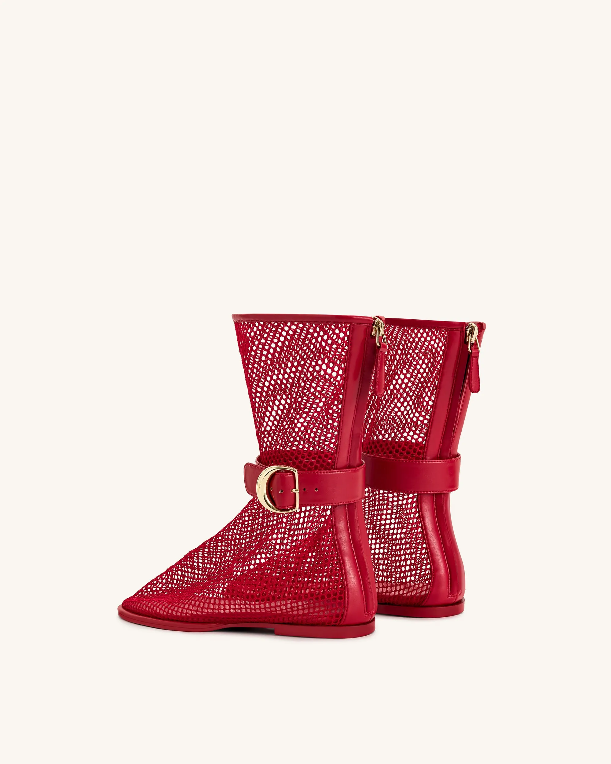 Sophia Mesh Boots - Red sold by JW PEI product image thumbnail 3