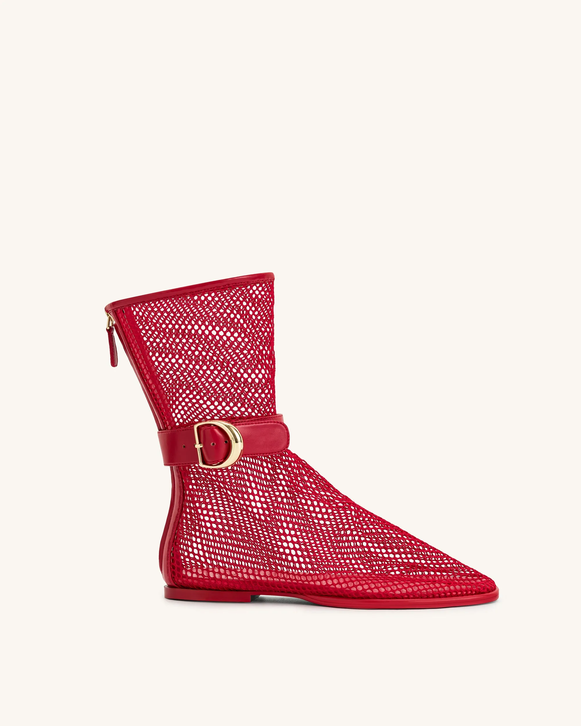 Sophia Mesh Boots - Red sold by JW PEI product image thumbnail 2