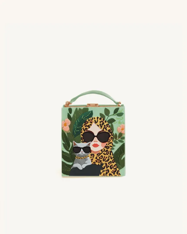 Violet Jungle Glam Box Bag - Multicolor sold by JW PEI