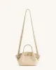 Hana Mini Faux Suede Tote Bag - Off White sold by JW PEI