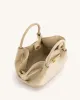 Hana Mini Faux Suede Tote Bag - Off White sold by JW PEI