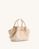 Hana Mini Faux Suede Tote Bag - Off White sold by JW PEI