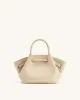 Hana Mini Faux Suede Tote Bag - Off White sold by JW PEI