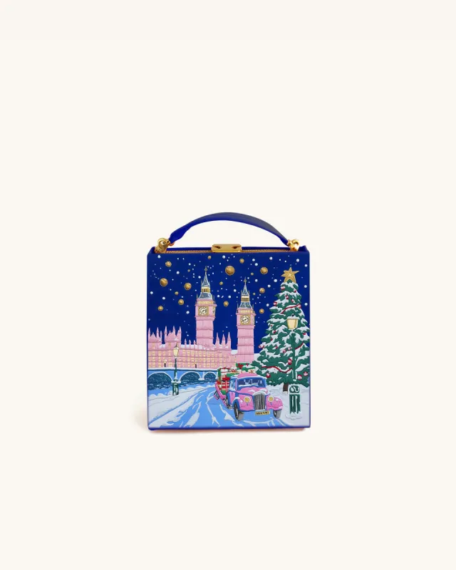 Mia Night Box Clutch - Navy sold by JW PEI