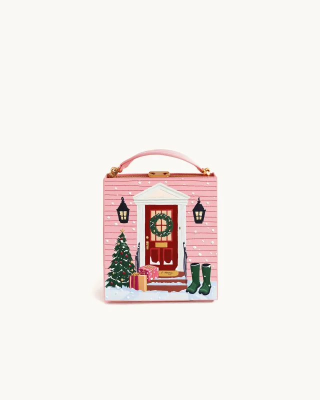 Melanie Christmas Box Clutch - Pink sold by JW PEI