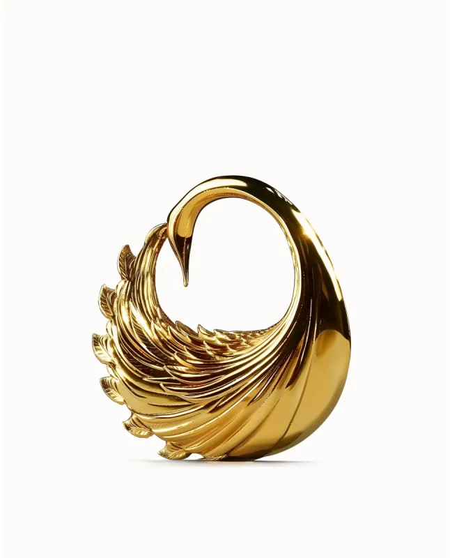 Seraphine Swan Crescent Top Handle Bag - Gold sold by JW PEI