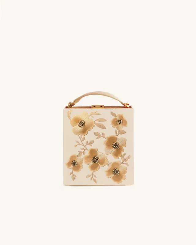 Claire Flower Box Clutch - Multicolor sold by JW PEI