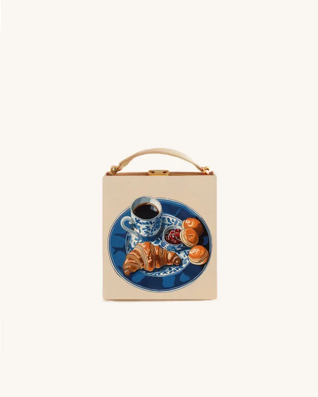 Autumn Afternoon Tea Box Clutch - Multicolor sold by JW PEI
