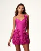 Emilia Floral Ruffled Mini Dress - Pink sold by JW PEI