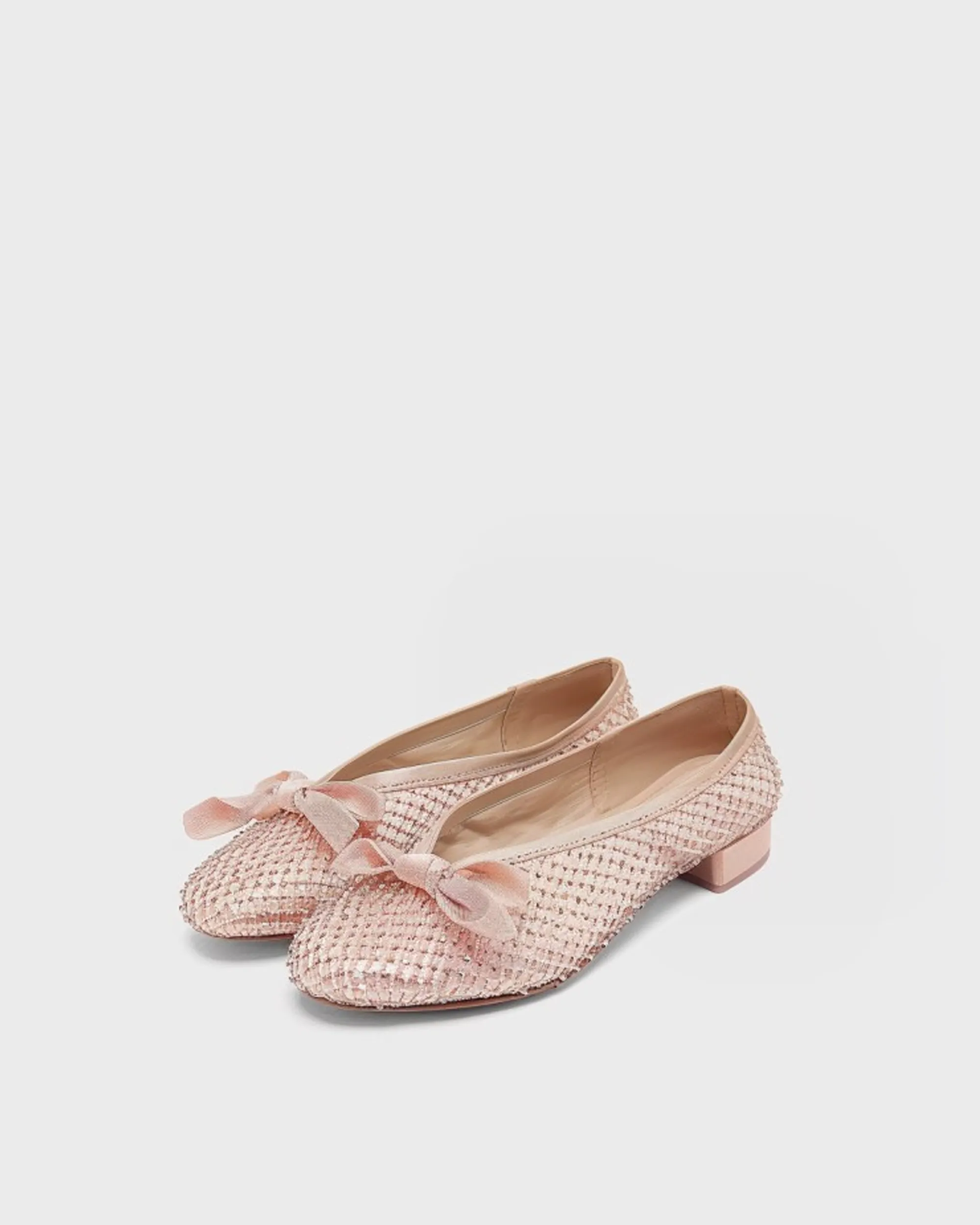 Kennedy Bow Detail Ballet Flats - Pink sold by JW PEI