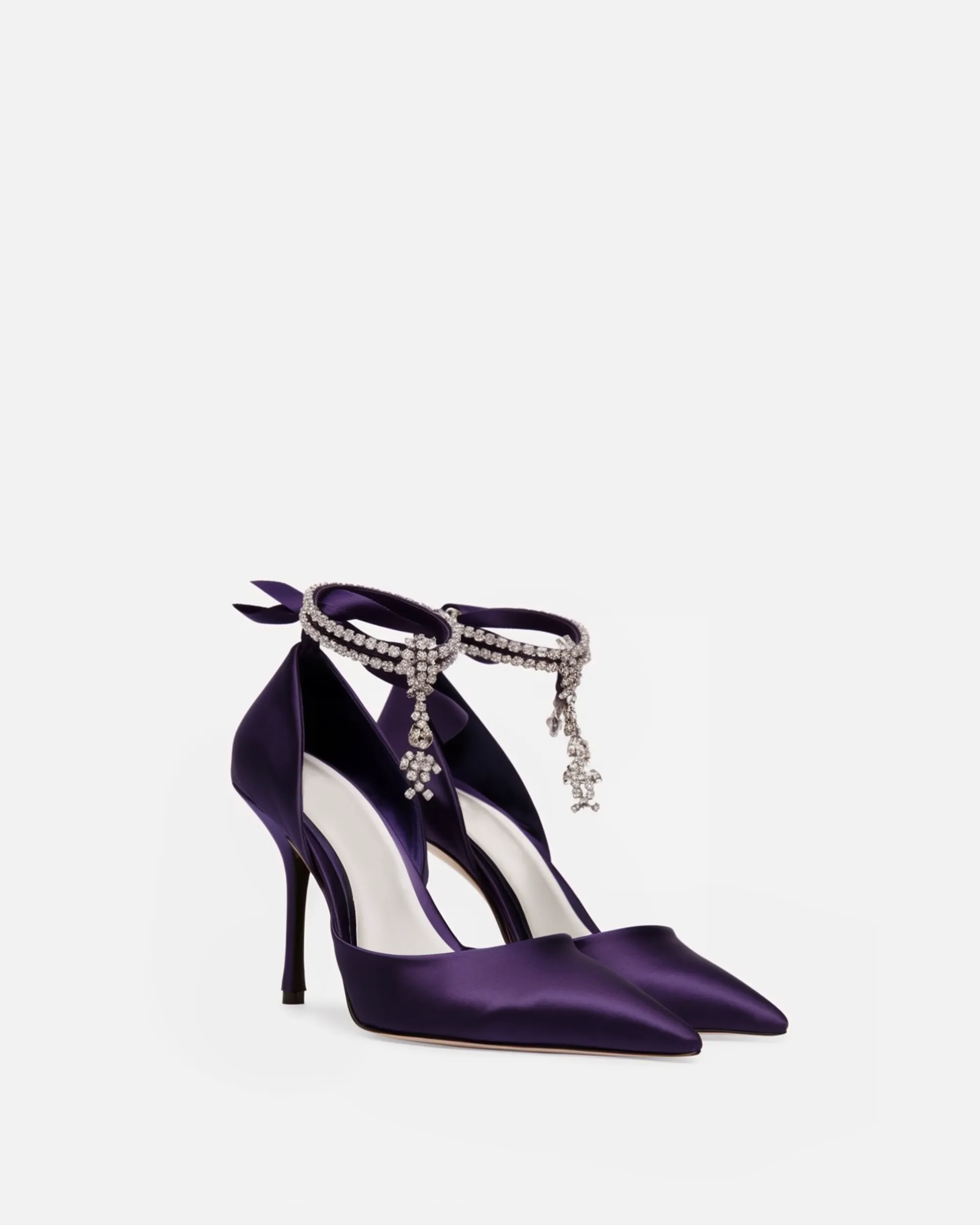 Taylor Crystal-Embellished Heels - Purple sold by JW PEI