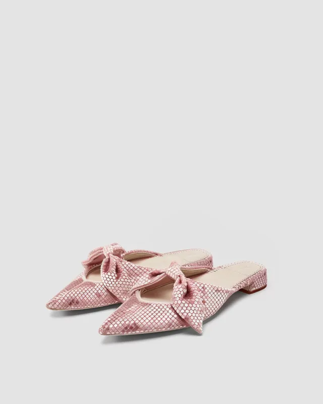 Nevaeh Plaid Mules - Pink sold by JW PEI