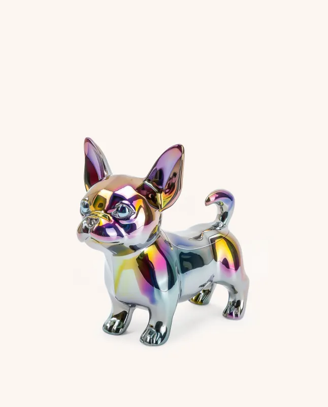 Hadley Iridescent French Bulldog Clutch - Multicolor sold by JW PEI